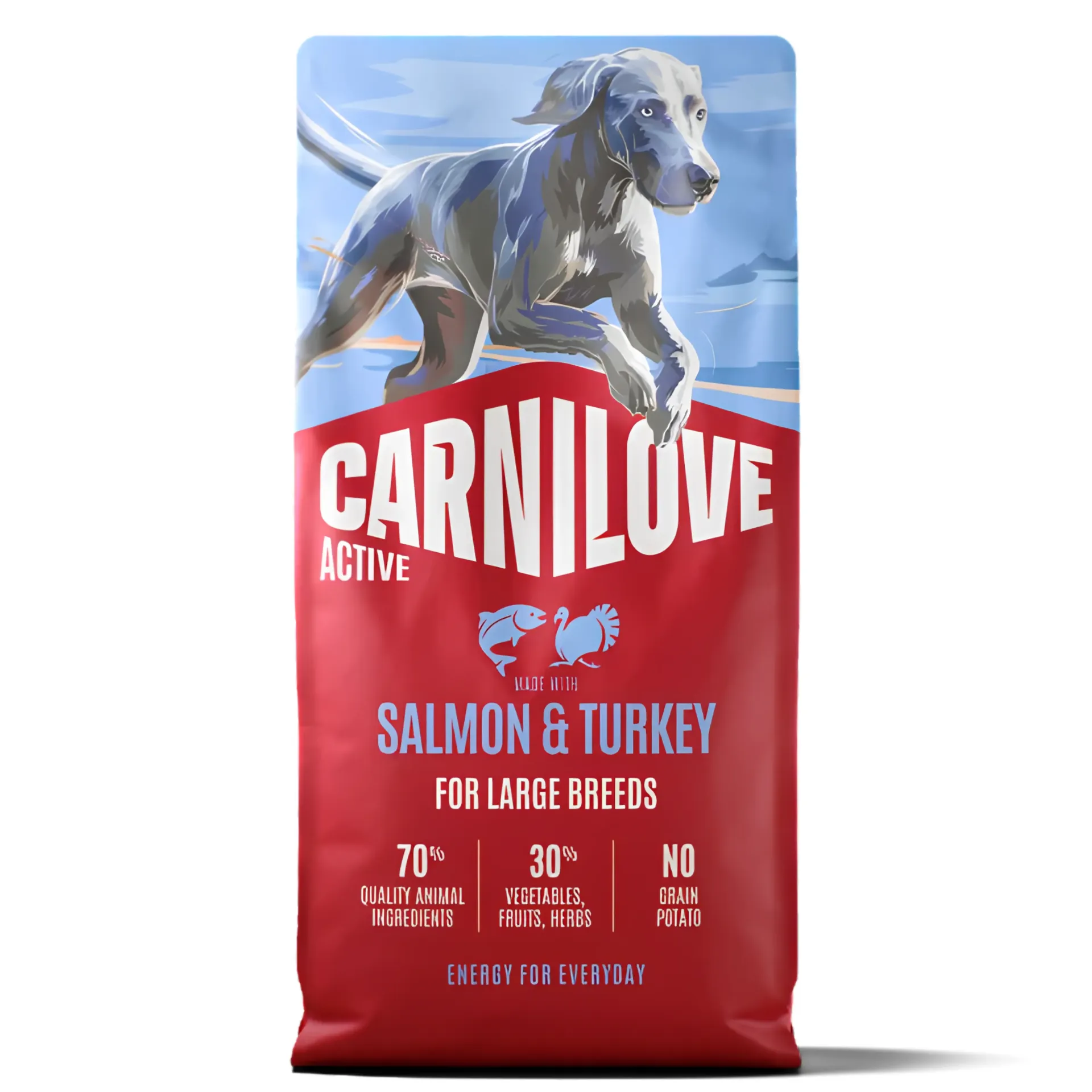 [300264] CARNILOVE ACTIVE Dog Dry Made with Salmon & Turkey for Adult Large Breeds 4KG
